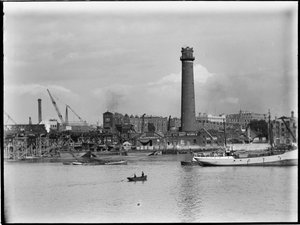 Torre de Tiro y Fábrica de Plomo, Belvedere Road, Lambeth, Autoridad del Gran Londres, 1936