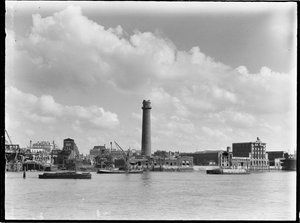 Torre de disparo y obras de plomo, Belvedere Road, Lambeth, Gran Londres de Charles William Prickett