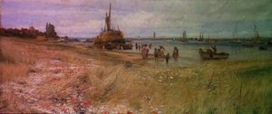 Escena costera de Charles William Wyllie