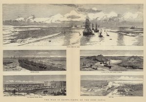 La guerra en Egipto, vistas del Canal de Suez
