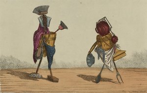 Implementos animados, placa 2, dedicada a las sirvientas y cocineras del Reino Unido, septiembre de 1811