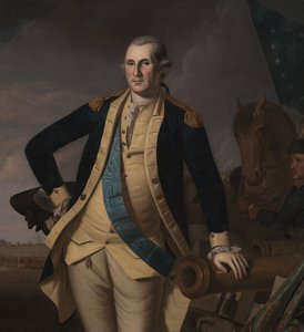 George Washington en la batalla de Princeton, c.1779 de Charles Willson (and workshop) Peale
