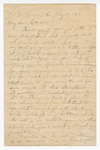 Carta a Oscar W. Price del Coronel Charles Young, 14 de julio de 1918 de Charles Young