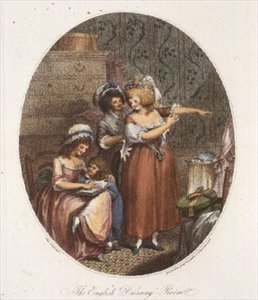El vestidor inglés, grabado por P.W. Tomkins (1760-1840) (aguafuerte)