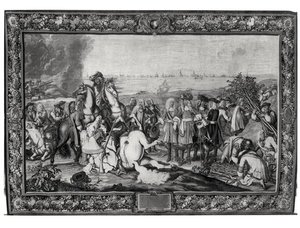 Luis XIV (1638-1715) en el sitio de Douai, julio de 1667, Taller de Gobelins