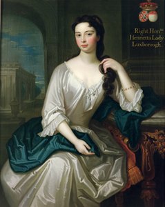 Retrato de Henrietta, hija de Henry, 1er Vizconde St. John, casada en 1727 con Robert Knight, creado Barón Luxborough de Shannon en 1745