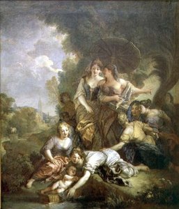 Moisés salvado del agua de Charles de Lafosse