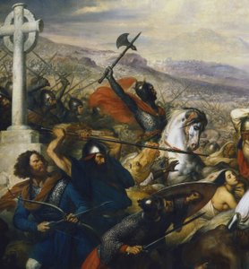 Carlos Martel en la Batalla de Tours (detalle) de Charles de Steuben