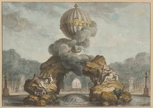 Proyecto de decoración de una fuente con una Charlière, 1783 de Charles de Wailly