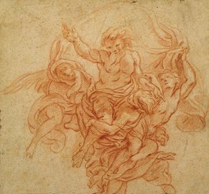 Dios Padre sostenido por ángeles de Charles de la Fosse