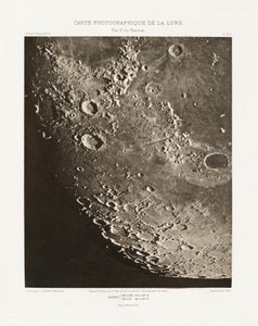 Carte photographique de la lune, planche X.A (Carta fotográfica de la Luna, plancha X.A),7 de octubre de Charles le Morvan