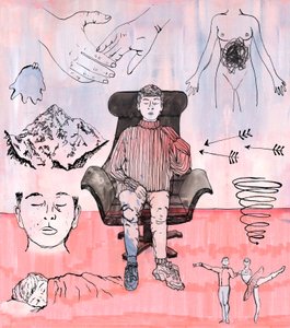 Ilustración de Terapia, 2018 de Charlotte Orr