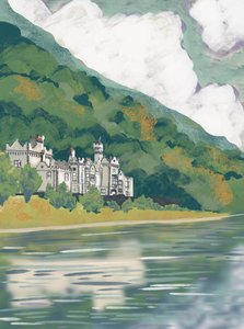 Castillo histórico a orillas del lago de Charlotte Trudgett