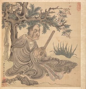 Pinturas después de los maestros antiguos: Un Lohan [después de Kuan-hsiu], 1598-1652 de Chen Hongshou