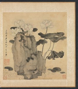 Paintings after Ancient Masters: Lotus and Rocks de Chen Hongshou
