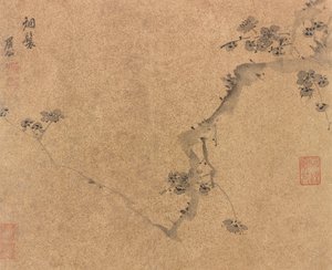 Rama de ciruelo, dinastía Ming, ca. 1580-1639 de Chen Jiru