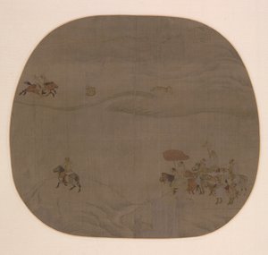 La caza de otoño, c. 1201-4 de Chen Juzhong
