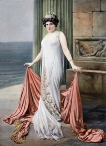 La soprano francesa Zina Brozia como Thais en la ópera "Thais", foto Cheri Rousseau del periódico francés "Le Theatre" 11 de enero