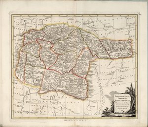 Mapa general de la Gobernación de Ufa, 1791 de Chernoi