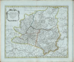 Mapa general de la Gobernación de Vyatka, 1791 de Chernoi