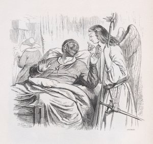 El ángel guardián de Las Obras Completas de Béranger, 1836 de Cherrier