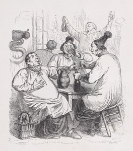 Los cantantes parroquiales de Las obras completas de Béranger, 1836 de Cherrier