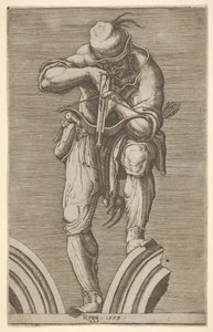 Un hombre disparando una ballesta, 1579 de Cherubino Alberti
