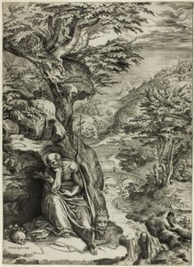 San Jerónimo en el desierto de Cherubino Alberti