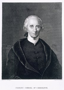Charles Carroll de Carrollton, grabado por Asher Brown Durand (1796-1886) de Chester Harding