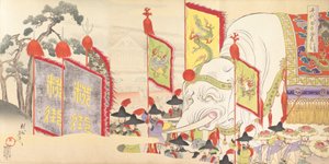 Álbum de Hombres del Castillo de Chiyoda, 1897 de Chikanobu Yoshu