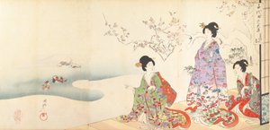 Álbum de Mujeres del Castillo de Chiyoda, 1895 de Chikanobu Yoshu