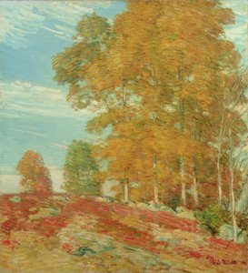 Otoño en la colina, Nueva Inglaterra de Childe Frederick Hassam