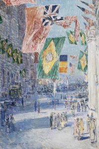 Avenida de los Aliados: Brasil, Bélgica de Childe Frederick Hassam
