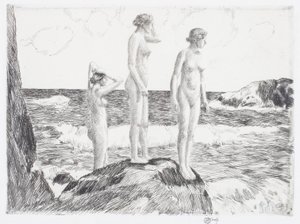 Bañistas de aguas profundas de Childe Frederick Hassam