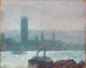 Casas del Parlamento, a primera hora de la tarde de Childe Frederick Hassam