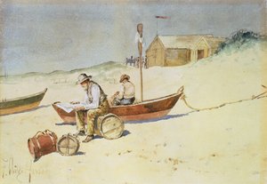 Idle Hours (acuarela sobre papel) de Childe Frederick Hassam