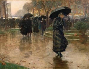 Tormenta de lluvia, Union Square