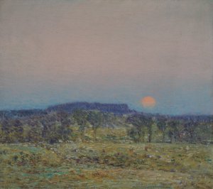La salida de la luna de septiembre de Childe Frederick Hassam