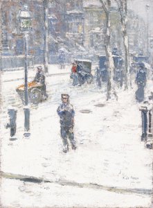 Tormenta de nieve, Quinta Avenida, Nueva York de Childe Frederick Hassam