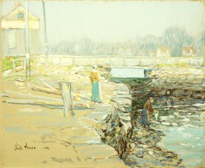 La presa del molino, Cos Cob de Childe Frederick Hassam