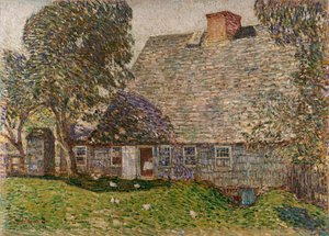 La antigua casa Mulford, East Hampton de Childe Frederick Hassam