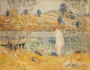 La orilla del río de Childe Frederick Hassam
