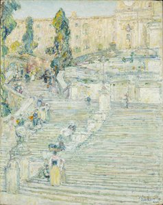 Escalera de España, Roma de Childe Frederick Hassam
