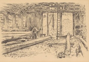 La tienda Spar, Gloucester de Childe Frederick Hassam
