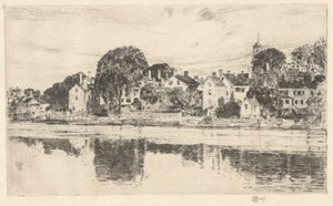 Chimeneas, Portsmouth, 1915 de Childe Hassam