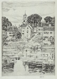 Torre de la iglesia, Portsmouth, 1921