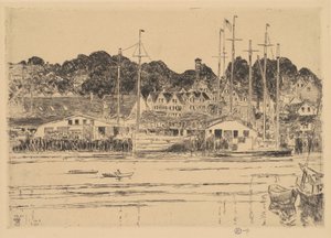 Puerto Interior, Gloucester de Childe Hassam