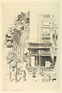 Calle Lafayette de Childe Hassam
