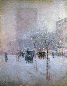 Tarde de invierno en Nueva York, 1900