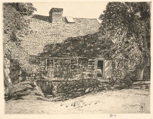 Antigua casa de Mulford, Easthampton, 1926 de Childe Hassam